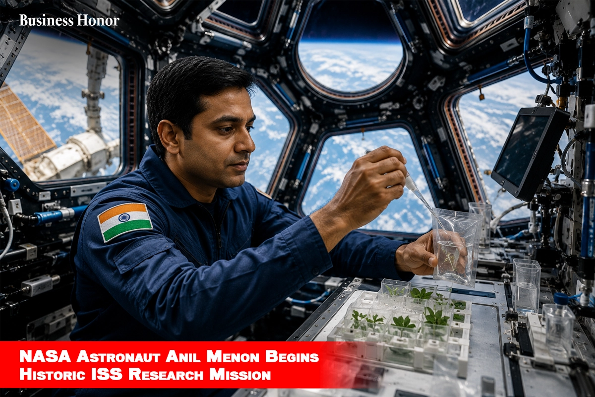 NASA Astronaut Anil Menon Begins Historic ISS Research Mission